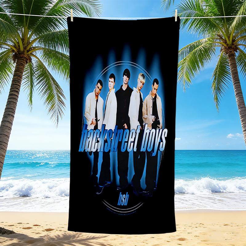 1 ks Plážová osuška s logem kapely Backstreet Boys, Rychleschnoucí, Víceúčelová na pláž, bazén, posilovnu, jógu, domov, cestování, Vánoce, Halloween, Vánoční dárek Em92921