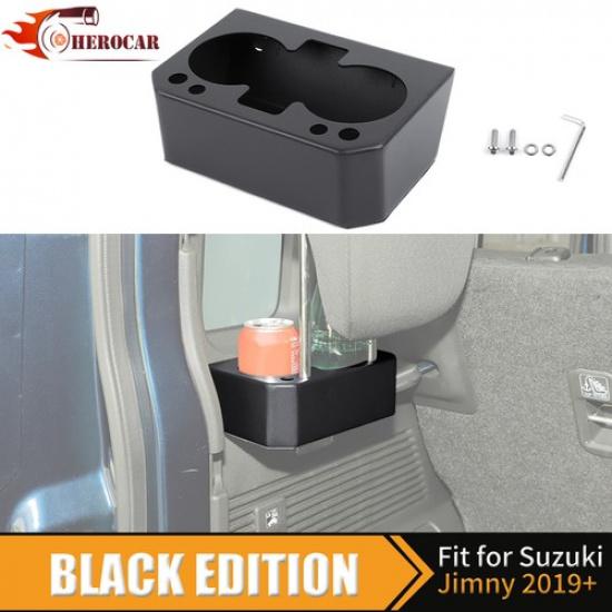 Black Headrest Hanger Black Trunk Cargo Box Cup Holder Trim For Suzuki Jimny 19+