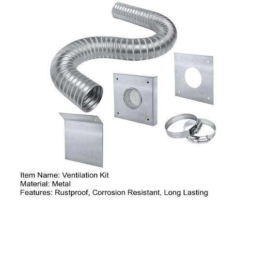 Sada nasávání vzduchu pro peletová kamna Nerezová Odolná proti korozi Jednoduchá instalace Hliníková ohebná odvzdušňovací trubka