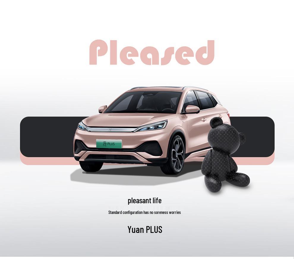 BYD Yuan Plus Universal Cartoon Car Seat Cushion - Full Coverage, All-Season Technology Cloth