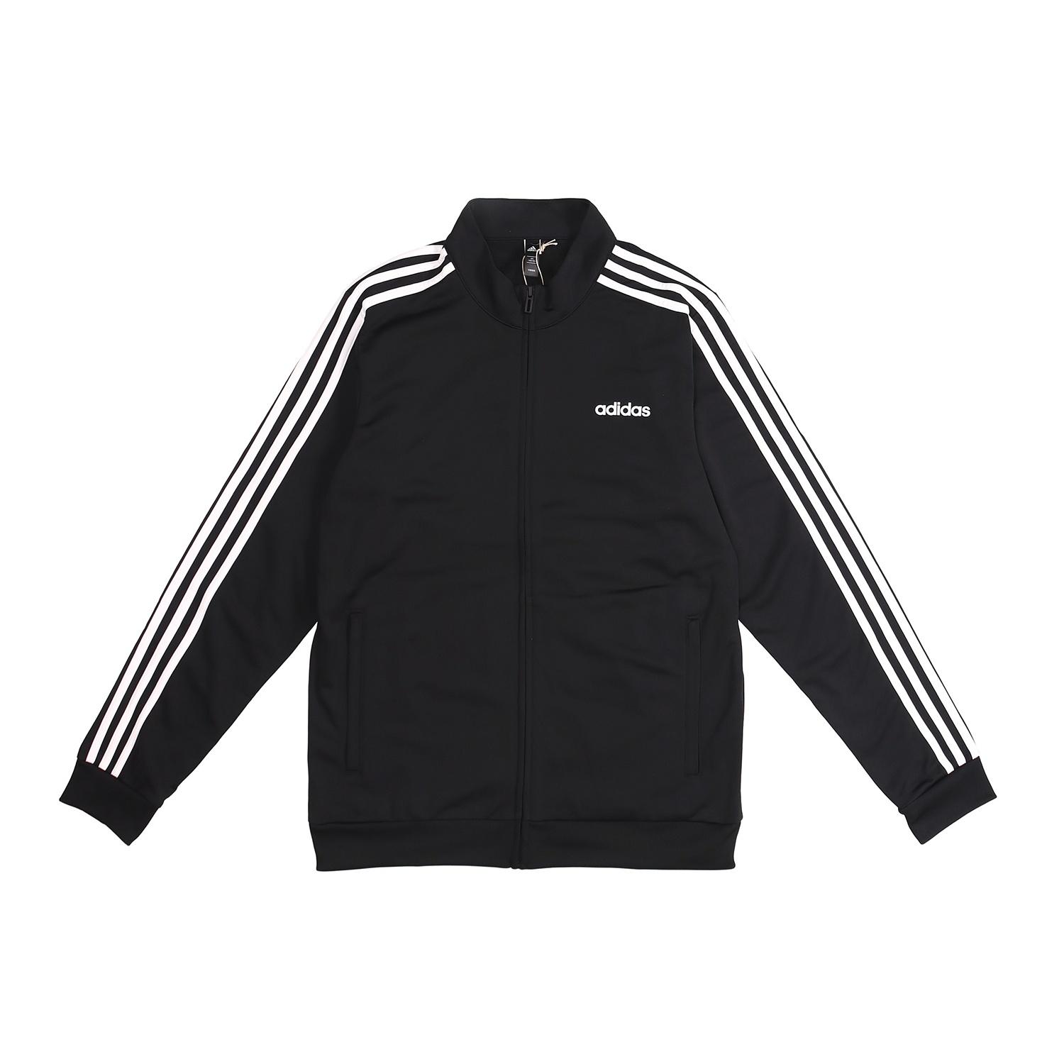 adidas Knit Stand Collar Loose Windproof Sports Logo Jacket Black Men s DQ3070 L