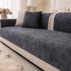 Soft and Non-Slip Thickening Sofa Cover Cushion Plush for Living Room Sofa Cover Universal Snowflake Solid Color Towel Seat