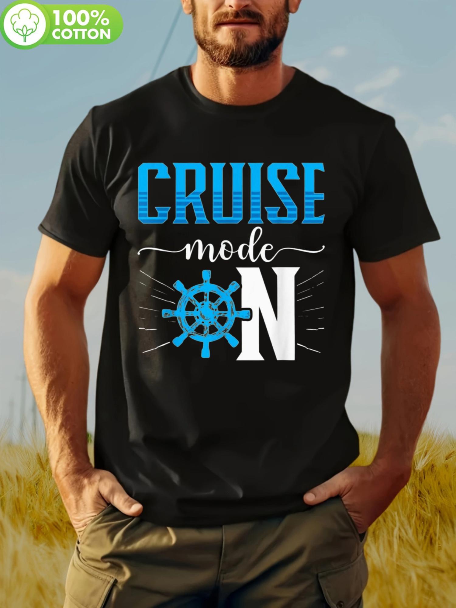 PLUS SIZE Cruise Mode ON Graphic Tshirt - 100% Cotton Ret... L
