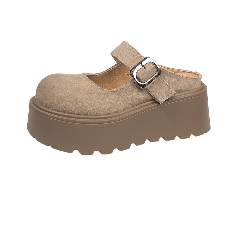 Thick-bottomed Spring and Summer New Casual Outer Wear Baotou Drag Non-slip Versatile Slippers 2025 Tide Muffin Bottom Increases