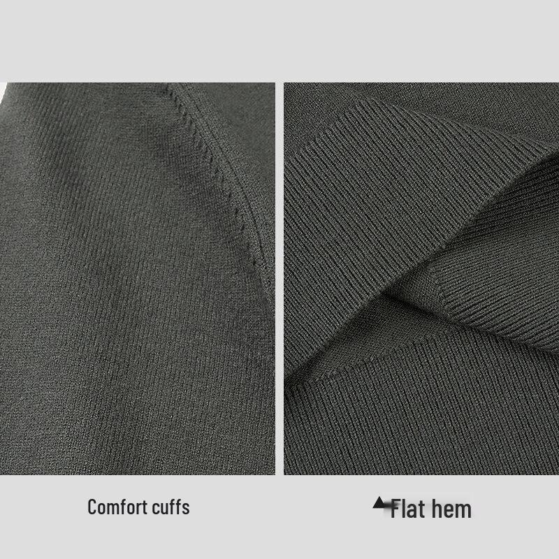 HLA Men's Soft Business Casual Short-Sleeve Knit Sweater