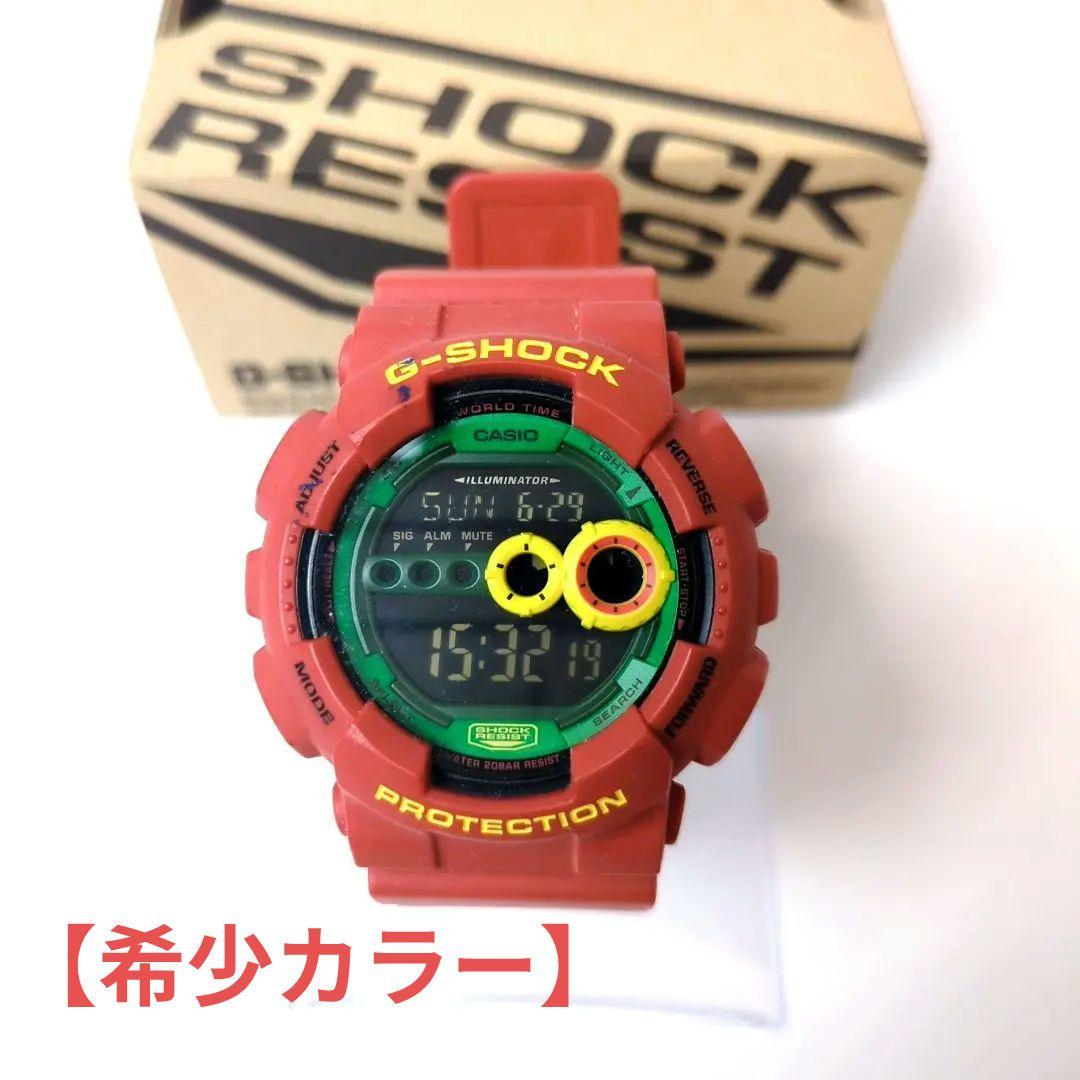 

[Б/У] Редкие G-SHOCK CASIO GD-100RF-4FJ Красные Желтые