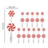 Candy Christmas Decorations 12 Pieces Christmas Decor Craft Acrylic Peppermint Candy Pendant For Home Wreaths Parties Car Garden