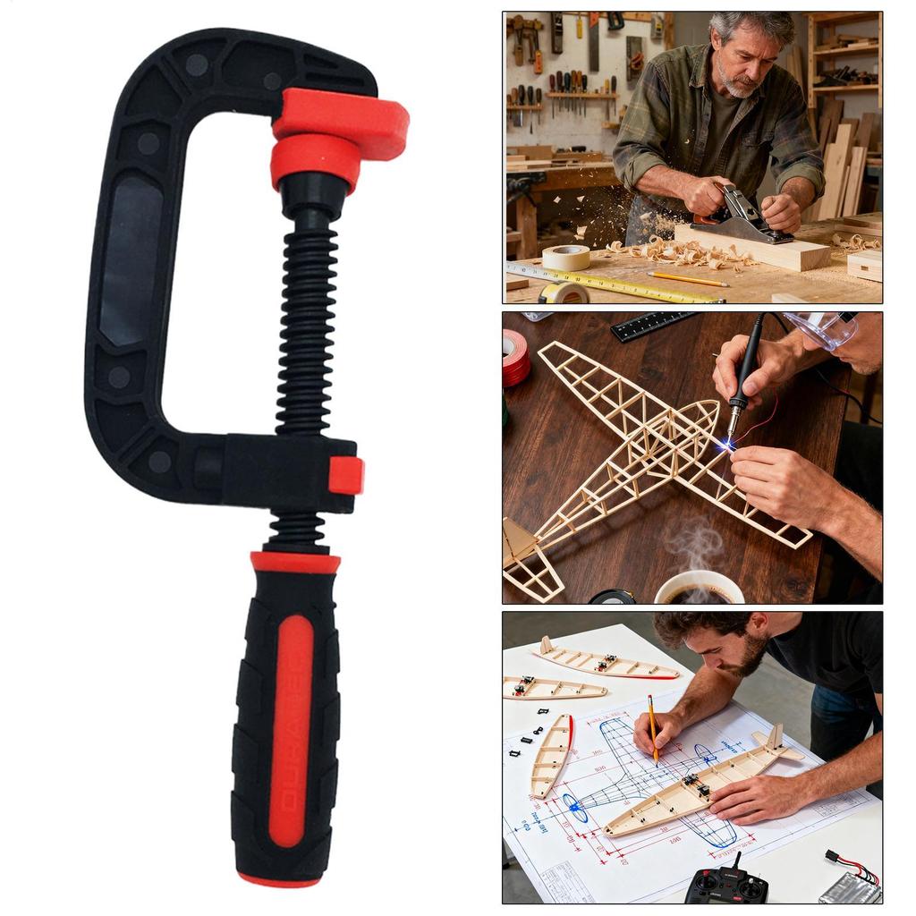 Heavy Duty C Clamp Adjustable G/C Spring Clips Quick-Release G Spring Clips For Woodworking Carpentry Workshop Bench Welding