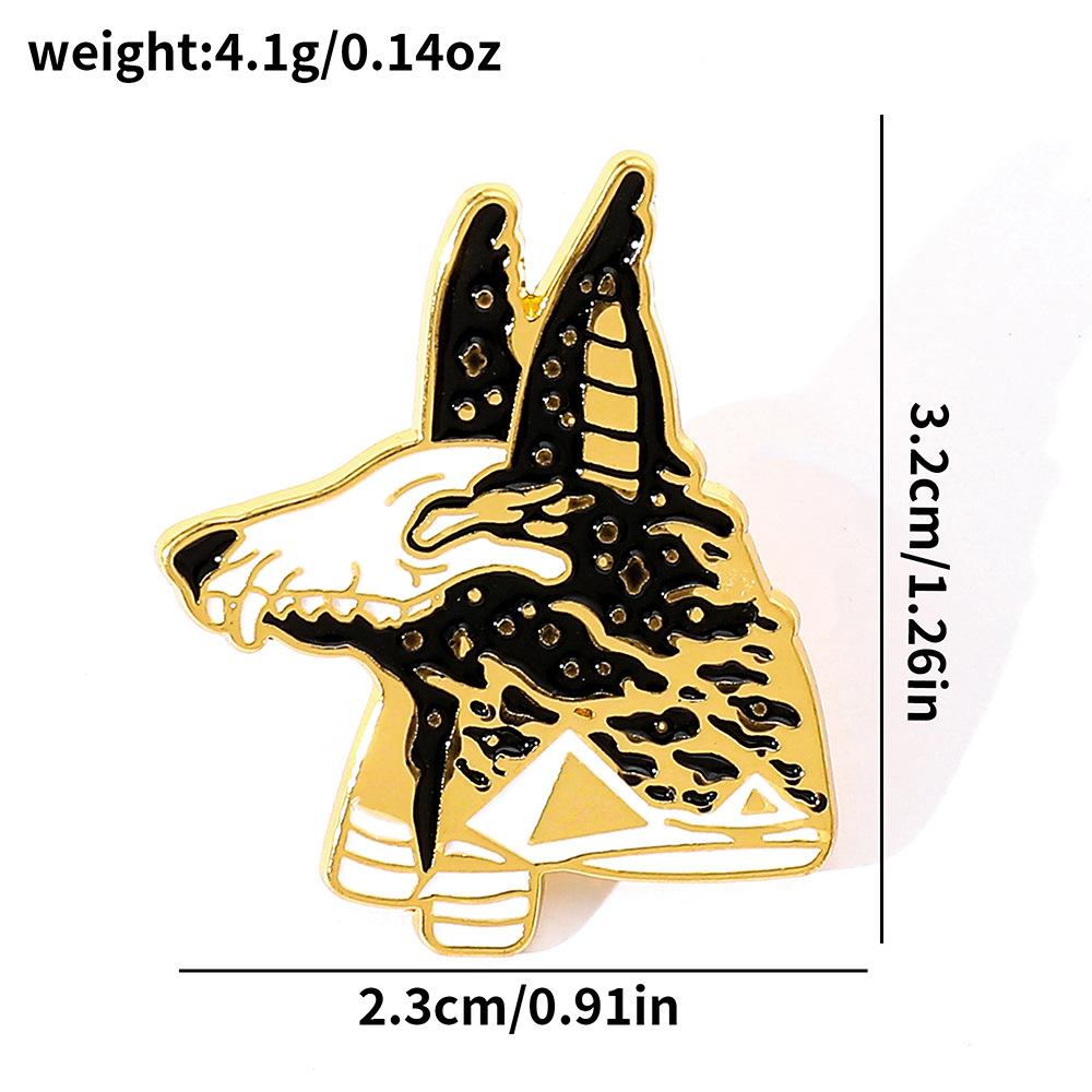 Персональный Забавный Хэллоуин Голова Оленя Голова Волка Металлическая Значок Сплав Капельный Брошь Булавка Декоративный Значок