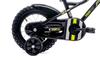 Boys' 12-inch Bicycle Push Bar Side Wheels Basket Tiger Bike Black - Yellow - Gray