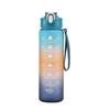 800ml Gradient Color Plastic Sports Water Bottle Leakproof Portable Water Cup for Gym Travel Outdoor Drinking Bottle