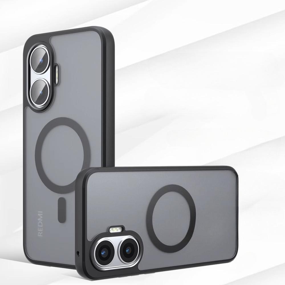 

Для Magsafe Магнитный Акриловый Матовый ПК Чехол Для Xiaomi POCO F7 5G Противоударный Прозрачный Чехол для Телефона Бампер Для Xiaomi Redmi Turbo 4 Pro For POCO F7 чёрный