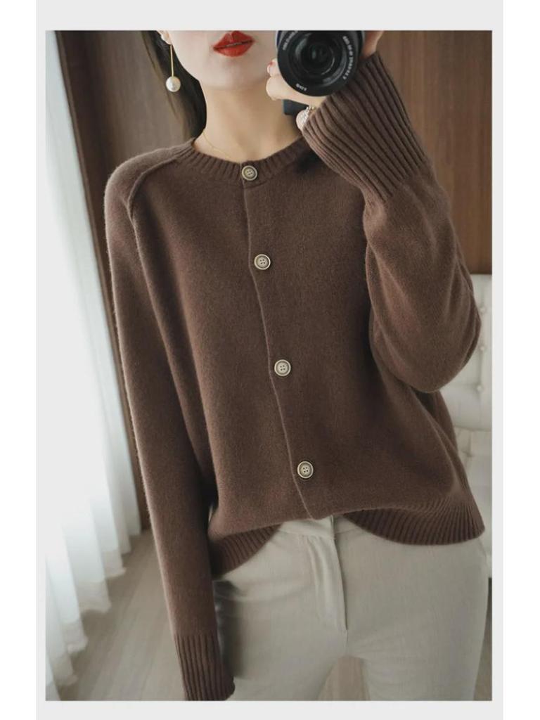 Damen Strickjacke Frühling 2024: Langarmjacke, heiß verkaufter Pullover für Frühling/Herbst