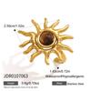 Ins-style high-end feeling female ethnic style ring does not fade zircon ring opening retro ring ring