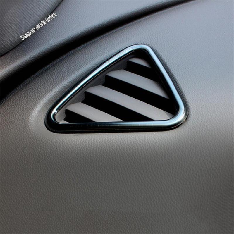 Black Brushed Accessories For Chevrolet Malibu 2016 -  AC Control Panel Door Bowl Head Light Switch Lift Button Cover Trim
