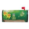 Home Garden Two Green Frogs Pattern Magnetic Mailbox Cover Standard
