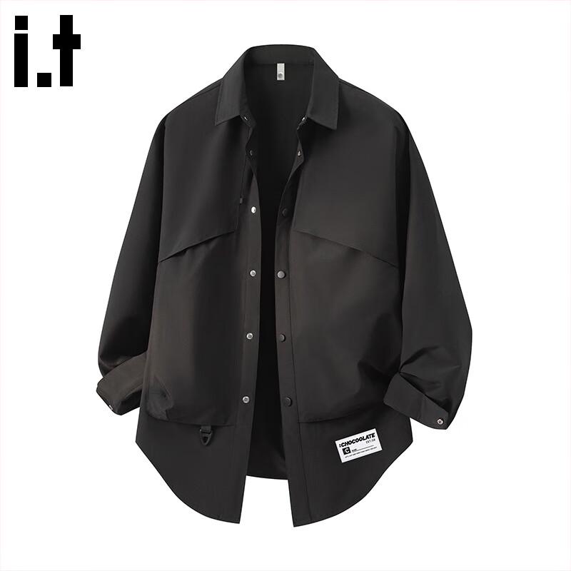 Men's Loose Fit Long Sleeve Casual Workwear Shirt