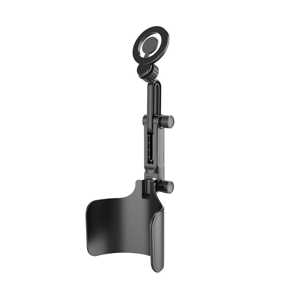 Magnetic Car Cup Holder & Phone Mount with Multi-functional Adjustment