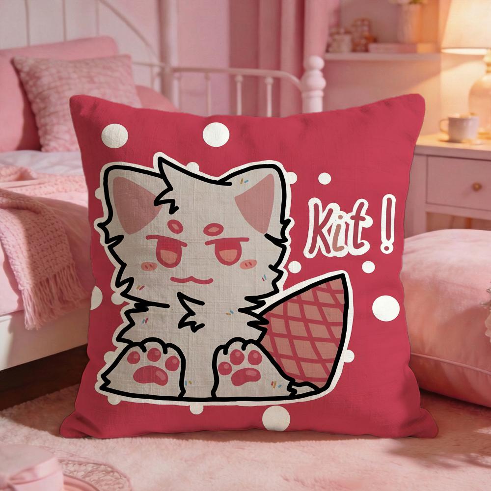 Bboykisser Silly CatS Cushion Cover Premium Comfort Reversible Pillow Cove Two In One Design For Any Room Car Interior