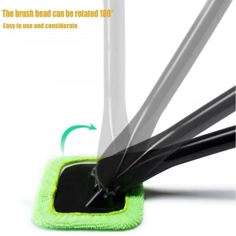 Car Cleaner  Window Brush Kit Windshield Cleaning Wash Tool Inside Interior Auto Glass Wiper With Long Handle Convenient and Pra