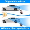 2X Blind Spot Mirror Auto 360° Wide Angle Convex Rear Side View Car Truck SUV