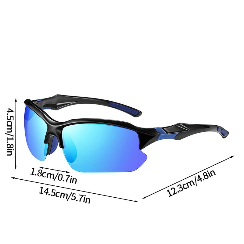 1pc Outdoor Polarized Sunglasses UV Protection Eyewear Sports Glasses for Men Women Running Fishing Driving Hiking Sunglasses