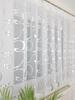 Ready-made curtain made of cheesecloth, sewn on a gathering tape 400x150cm