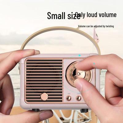 HM11 Retro Bluetooth Speaker with Radio CN Plug (adapter Included)
