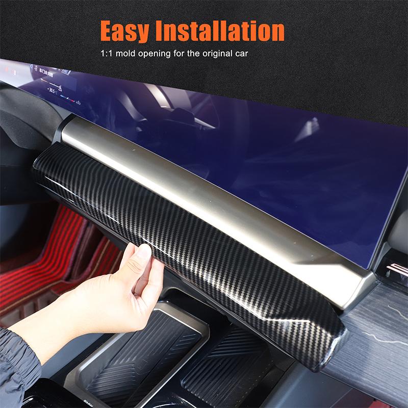 metyoucar For BMW 5 Series G60 24-25 ABS Car Center Control Navigation Screen Lower Panel Decorative Interior Car Accessories