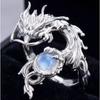 [Silver Dragon Hugging Beads] Galaxy Star series Danheng drinking moon theme ring animation mobile game peripheral ring co