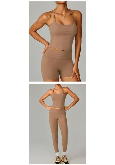 Women's Quick-Dry European Yoga & Running Set, Winter Fitness Wear 8519.