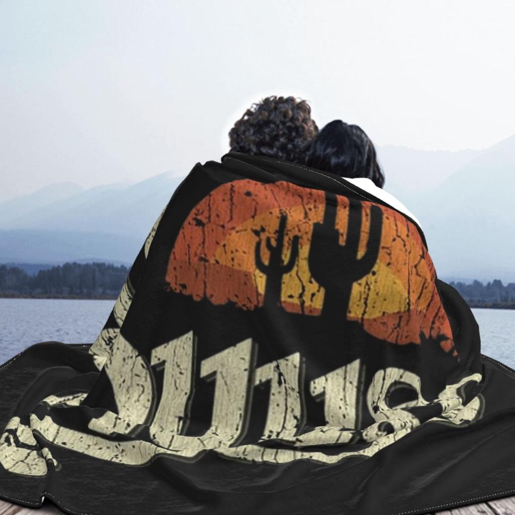 Kyuss Sunset 1987 Blanket Soft Warm Flannel Throw Blanket Plush for Bed Living room Picnic Travel Home Sofa