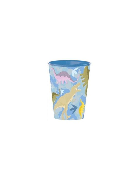 Gobelet - Dinosaure - Mélamine - 260 ml - Bleu - Compatible lave-vaisselle