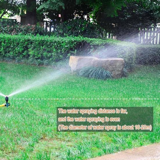 360-Degree Rotating Lawn Sprinkler with Stake Large Area Coverage Adjustable Garden Yard Sprinkler Efficient Stable Irrigation Tool