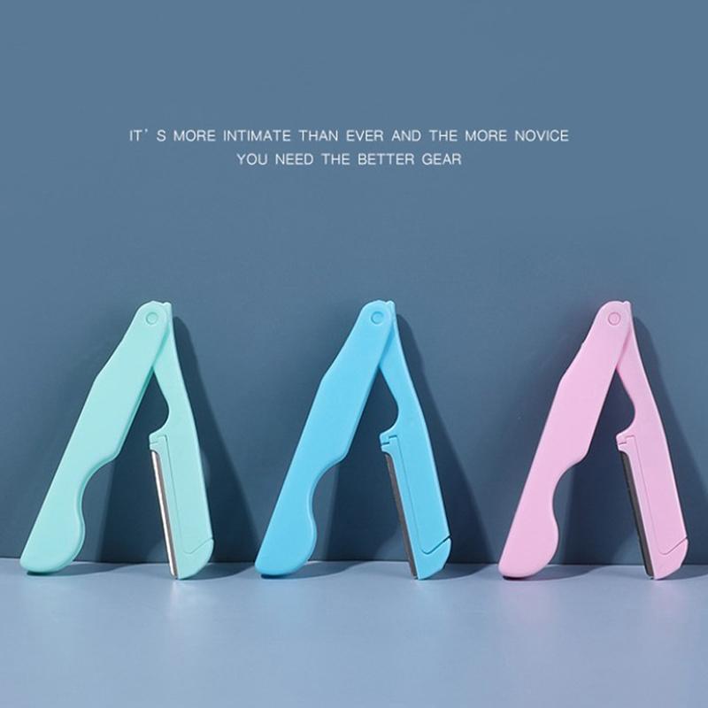 3Pcs Face Eyebrow Trimmer Blades Shaver Knife Foldable Shaper Shaping Razor Hair Remover For Women Beauty Tools