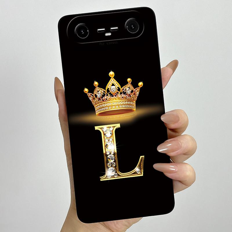 Fodral För Tecno Pova Slim 5G Spark Slim 4G KM9 KM7k Telefonfodral Krona Bokstav Stötsäkert Mjukt Anti-fall Skydd För Tecno Spark Slim
