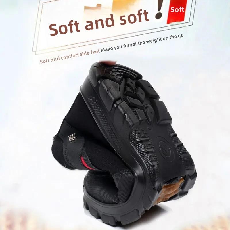 Men's Winter Slippers Thickened Woolen Fleece Lined Anti-slip Cotton Shoes Traditional Beijing Cloth Shoes Elderly Footwear