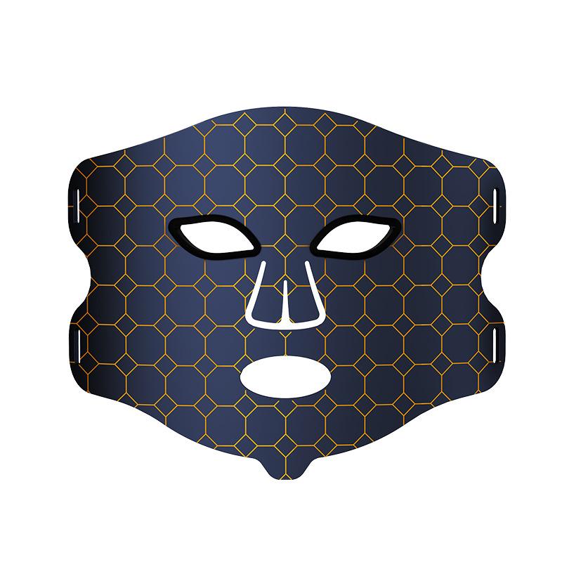 

Цветная силиконовая маска, косметический прибор, светодиодный красный и синий свет, бытовой прибор для омоложения кожи лица, фотонная маска для омоложения кожи, косметический прибор чёрный