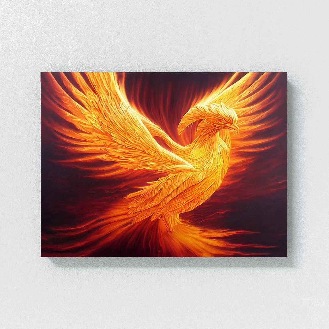 

Плакаты и принты с изображением Феникса, китайские мифологические животные, настенная картина, холст, картина, современная гостиная, домашний эстетический декор 21x30cm No Framed