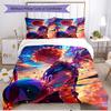 3pcs Duvet Cover Set (1*Duvet Cover + 2*Pillowcase, Without Core), Haikyu Print Soft All‑Season Bedding Set, Home Bedroom Decor Gift