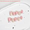 30Pcs Wearable Fake Nail Tips Nail Art for Nail Salon Customers Tulip Flowers Cat's Eye Press-On False Nails