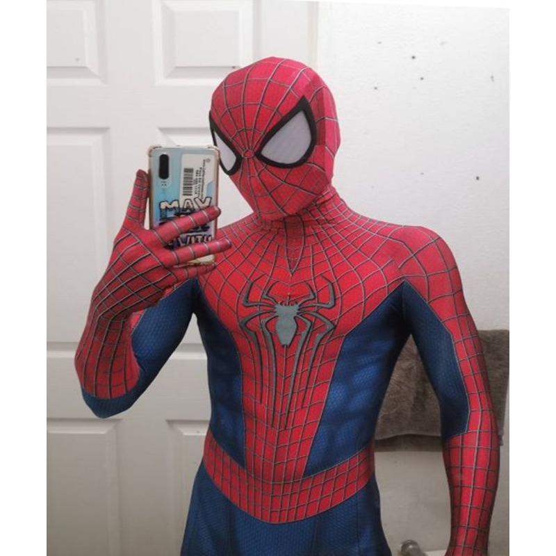 Amazing Spider-Man Cosplay All-Inclusive One-Piece Tights Elastane Elastic Digital Printing Comic-Con Performance Suit
