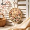 DIY Wreath Making Kit Pearl Painting for Adults Beginners, 3D Art Craft Set with Artistic Projects Frame, Decorative Seasonal Wall Hanging Home Decor