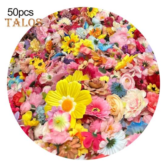 Ghirlanda di fiori artificiali, fiori di campo finti, decorazione da appendere, tenda floreale finta per primavera ed estate, casa, giardino, festa di nozze, arco, decorazione da parete