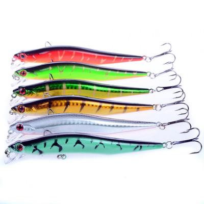 12 Cm Hard Minnow Fishing Lure Lifelike Artificial Bait Treble Hook Fishing Tool