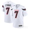 Mens NFL Houston Texans C.J. Stroud 7 Embroidered Replica Jersey Short Sleeve Cotton Blend V-Neck Sports Fan Apparel