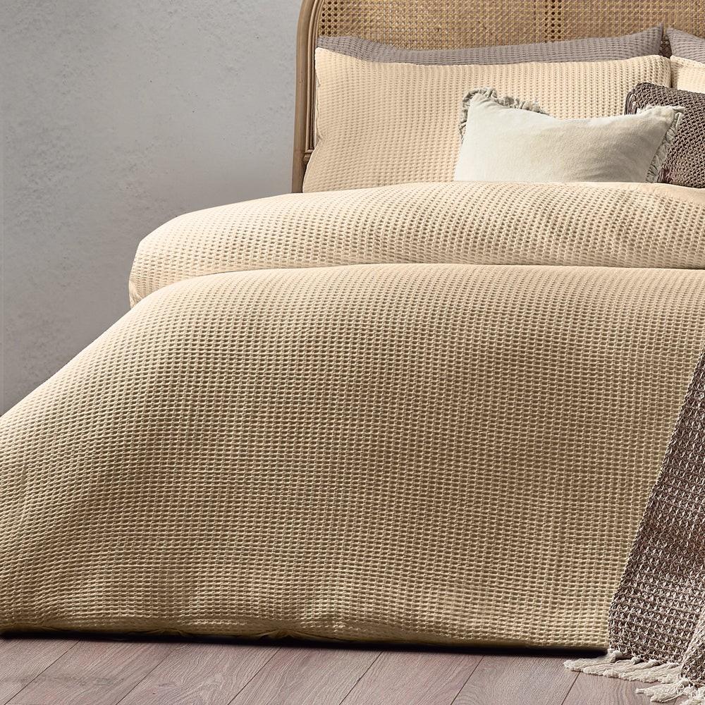 Yard Chunky Cotton Waffle Duvet Cover Set