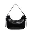New solid color temperament women's bag trendy summer new fashion texture underarm bag casual shoulder