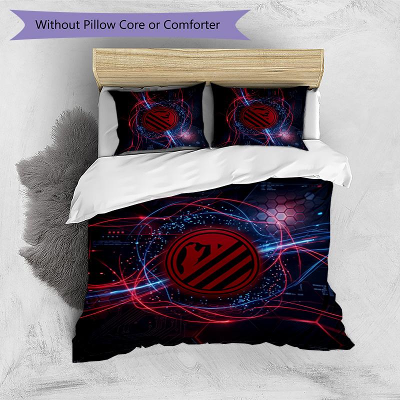 Set Biancheria da Letto 3 Pezzi con Stampa Atletico Madrid Morbido Delicato sulla Pelle Lavabile Copripiumino e Federe Set per Tutte le Stagioni Camera da Letto