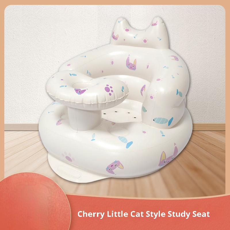 Inflatable Baby Sitting Chair Foldable Sofa for Boys Girls Infant Learning Seat Portable Air Cushion Stool